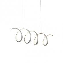 Kuzco LP93742-AS - Extruded And Rolled Rectangular Aluminum HelixFlexible Silicon Rubber DiffuserMetallic Brushed