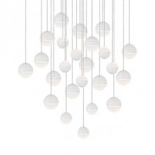 Kuzco MP10524-WH - Round Downward And Upward Light Led Multi-Pendant With Twenty Four Stratum Sphere Shaped Cast