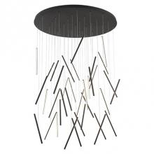 Kuzco MP14850-BK - The Primary Component Of The Chute Series Is A Slim Round Rod Illuminated Along The Entirety Of