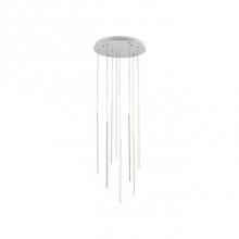 Kuzco MP14919-WH - Extruded Circular Aluminum Vertical Lamp RodsFlexible Silicon Rubber DiffusersLightly Textured