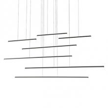 Kuzco MP14970-BK - Extruded Circular Aluminum Horizontal Lamp RodsFlexible Silicon Rubber DiffusersLightly Textured