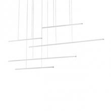 Kuzco MP18363-BN - Square Profile Linear Aluminum With Thin CablesInset Opal Polymeric DiffuserFinely Textured Plate