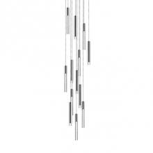 Kuzco MP7713-CH - Round Thirteen Led Multi-Pendant With Two Different Styled Pendants In A Mixed Arrangement. Seven