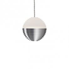 Kuzco PD10502-BN - Single Upward Light Led Pendant With A Stratum Sphere Shaped Cast Aluminum With Matching Heavy