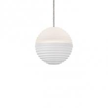 Kuzco PD10502-WH - Single Upward Light Led Pendant With A Stratum Sphere Shaped Cast Aluminum With Matching Heavy