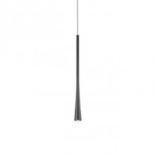 Kuzco PD15816-BK - Slightly Offset From The Suspension Cable The Die-Cast Aluminum Body Repeats Linear Verticality