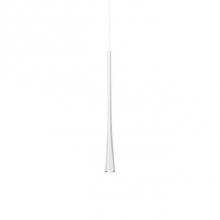 Kuzco PD15816-WH - Slightly Offset From The Suspension Cable The Die-Cast Aluminum Body Repeats Linear Verticality