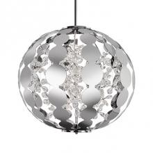 Kuzco PD1825-CH - Inimitable Designed Pendant With Sleek Laser Cut Plates Formed Together To Make An Exterior