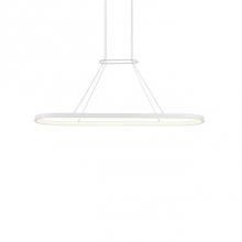 Kuzco PD19347-WH - Extruded Rectangular Aluminum Rolled Into Stadium ShapeMatte Powder-Coat Or Plated Brushed