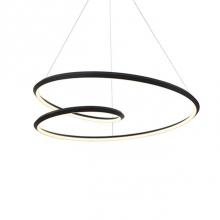 Kuzco PD22339-BK - Extruded And Rolled Triangular Aluminum LoopFlexible Silicon Rubber DiffuserPlated-And-Brushed