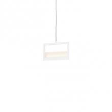 Kuzco PD31408-WH - Solid Aluminum Rectangular BorderInset Opal Polymeric Diffuser And Edge-Lit Translucent