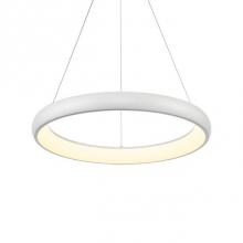 Kuzco PD82724-WH - A Curved Band Of Powder-Coated Aluminum Arcs Around A Central Void Forming And Encapsulating An