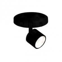 Kuzco TR10006-BK - Modern Led Fixed Track Fixture With Five Die Cast Aluminum Heads And Frosted Glass Diffusers.