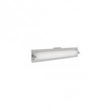 Kuzco VL0118-BN - Single Lamp Vanity With White Opal Glass Cylinder And Frosted Side Covers, Metal Details
