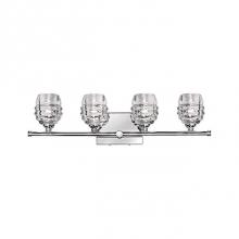 Kuzco VL52125-CH - Vintage But Modern Led Four Light Vanity, Spaced Across An Architecturally Designed Horizontal