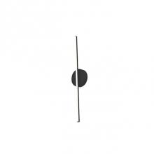 Kuzco WS14923-BK - Extruded Aluminum Cylinder With Welded Capped EndsCircular Wall MountFinely Textured Powder-Coat