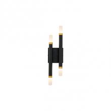 Kuzco WS19705-BK - Cylindrical Aluminum Arms Extend From Square Wall MountFinely Textured Powder-Coat FinishTapered