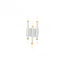 Kuzco WS19707-WH - Cylindrical Aluminum Arms Extend From Square Wall MountFinely Textured Powder-Coat FinishTapered