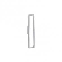 Kuzco WS24324-BN - Rectangular Machined Aluminum Heat-SinkLightly Textured Powder-Coat FinishInset Opal Polymeric