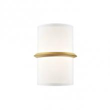 Kuzco WS63209-VB - Horizontal Plated Or Painted Steel Accent And Wall PlateExtruded Semi-Circular Opal Glass