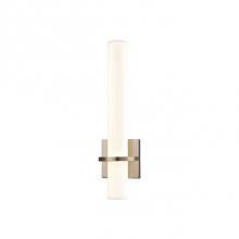 Kuzco WS83218-VB - Round Or Square Plated Or Painted Steel Frame And Wall PlateRectilinear Opal Glass