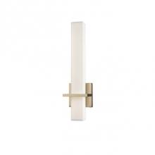 Kuzco WS84218-VB - Round Or Square Plated Or Painted Steel Frame And Wall PlateRectilinear Opal Glass