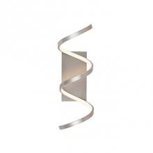Kuzco WS93724-AS - Extruded And Rolled Rectangular Aluminum HelixFlexible Silicon Rubber DiffuserMetallic Brushed