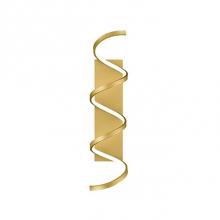 Kuzco WS93730-AN - Extruded And Rolled Rectangular Aluminum HelixFlexible Silicon Rubber DiffuserMetallic Brushed