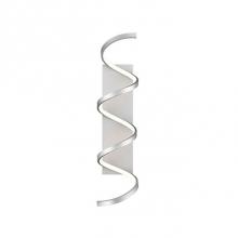 Kuzco WS93730-AS - Extruded And Rolled Rectangular Aluminum HelixFlexible Silicon Rubber DiffuserMetallic Brushed