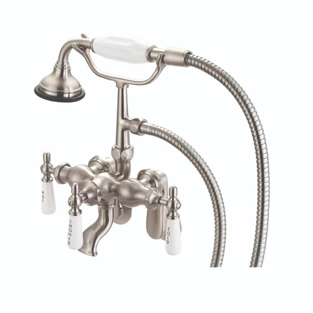 Tub Wall Mount English Telephone Faucet - Classic Spout