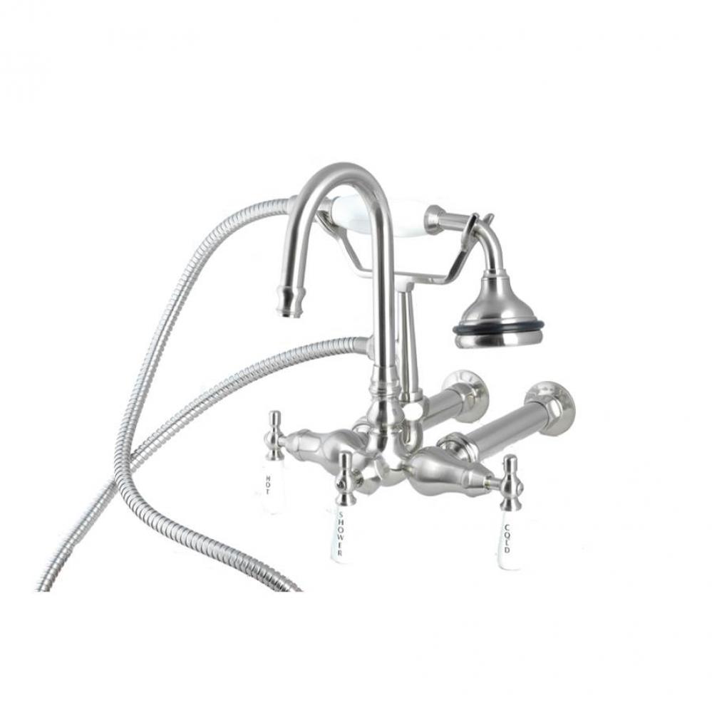 Wall Mount English Telephone Faucet - Gooseneck Spout