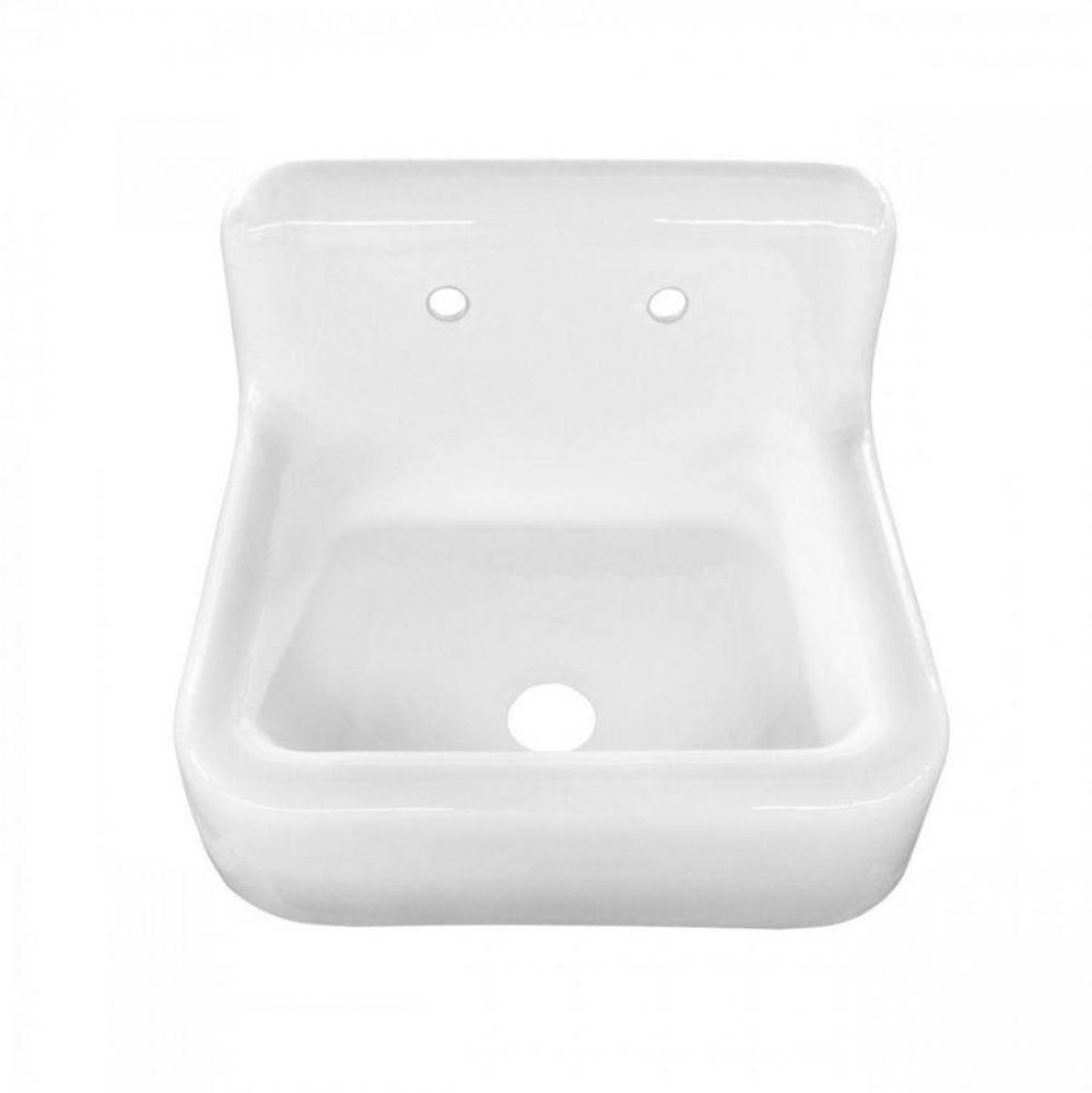 25'' Cast Iron High Back Sink
