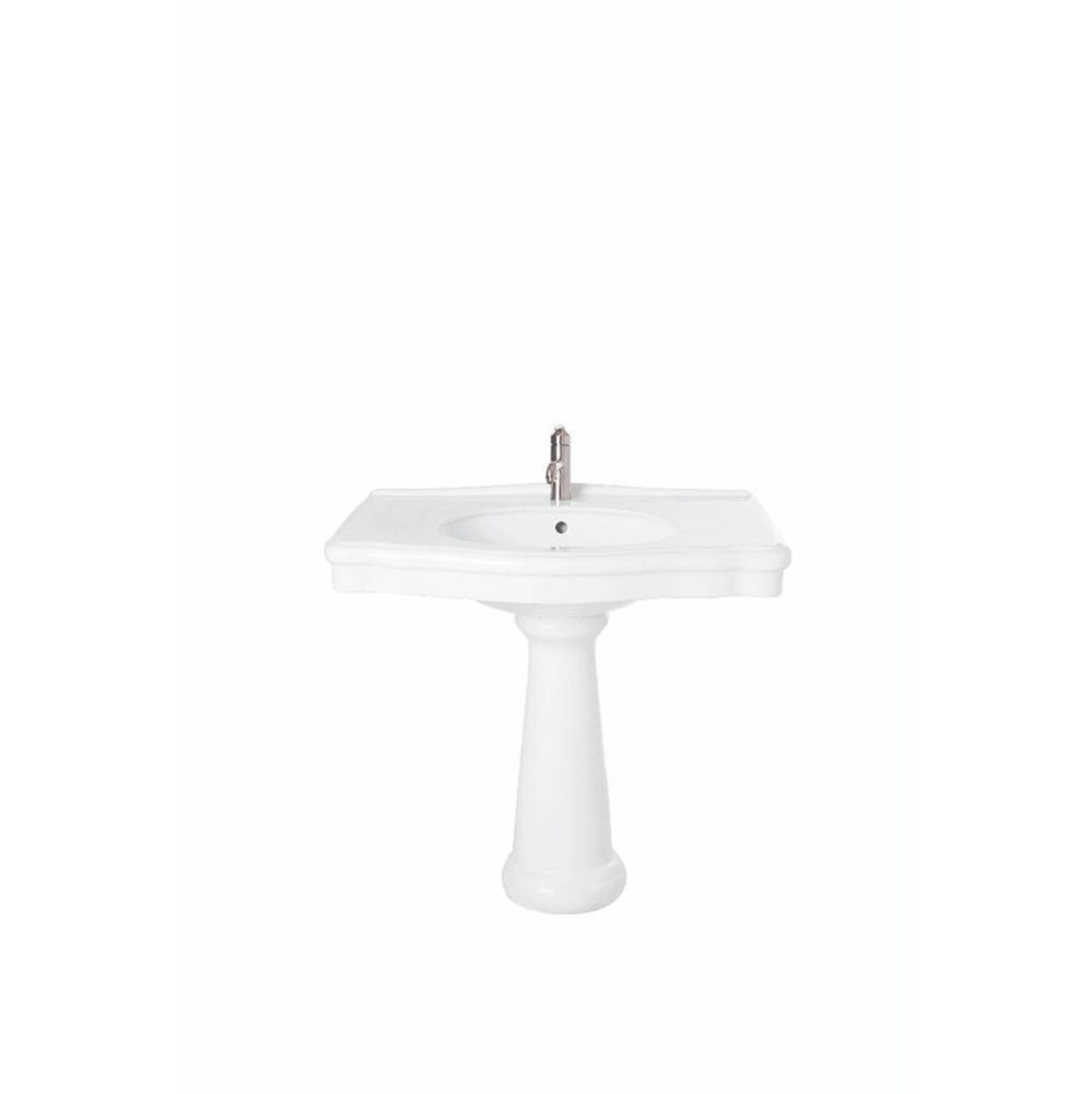 34 Inch Pedestal Sink - 8 Inch