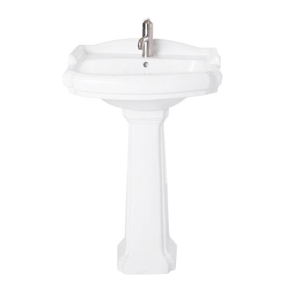 23 Inch Pedestal Sink - 8 Inch