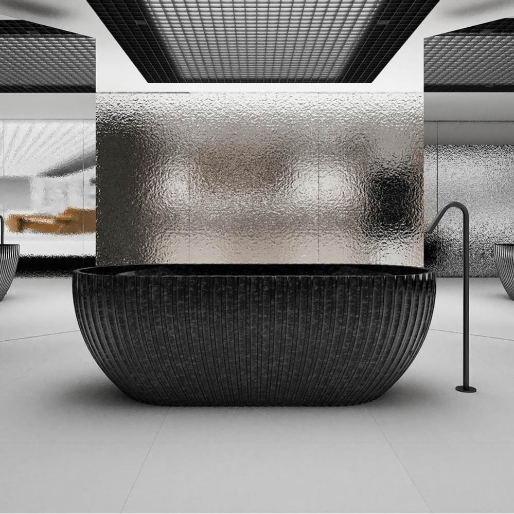 67 Inch Carbon Fiber Freestanding Tub