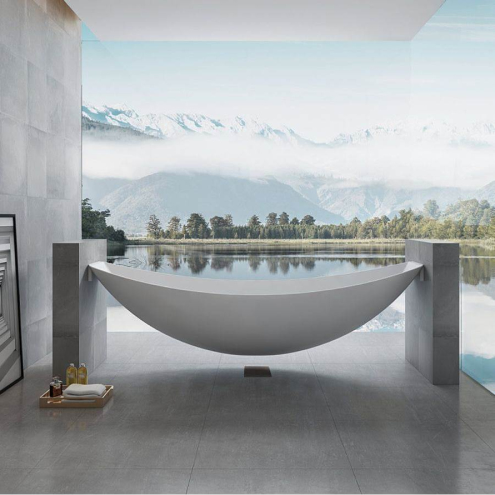 Fabian Acrylic Contemporary Freestanding Tub