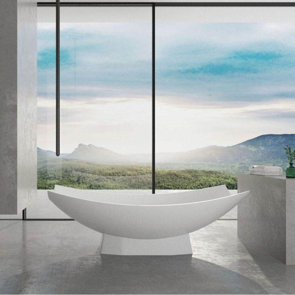 Gabriel 70 Inch Resin Hammock Freestanding Tub