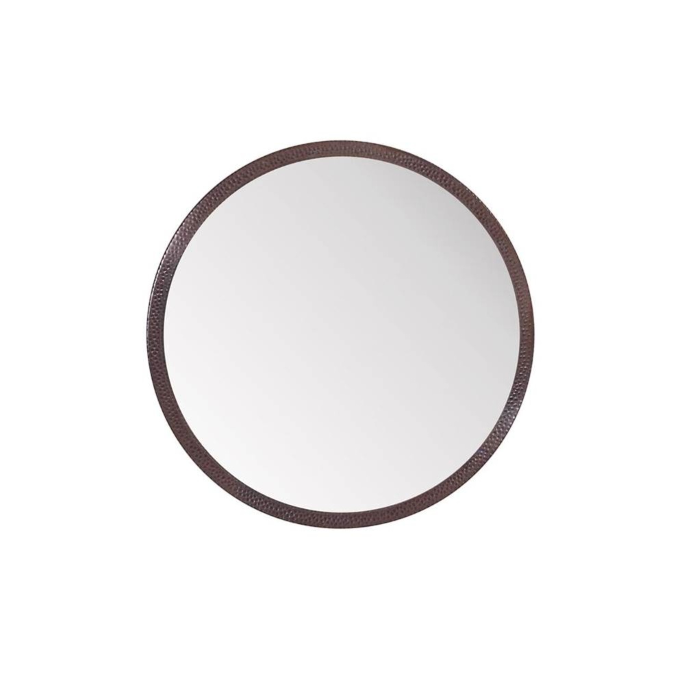 Round Copper Mirror