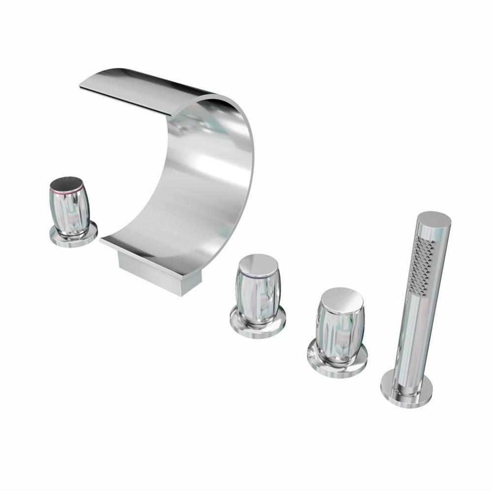 Roman Deck Mount Faucets - Waterfall