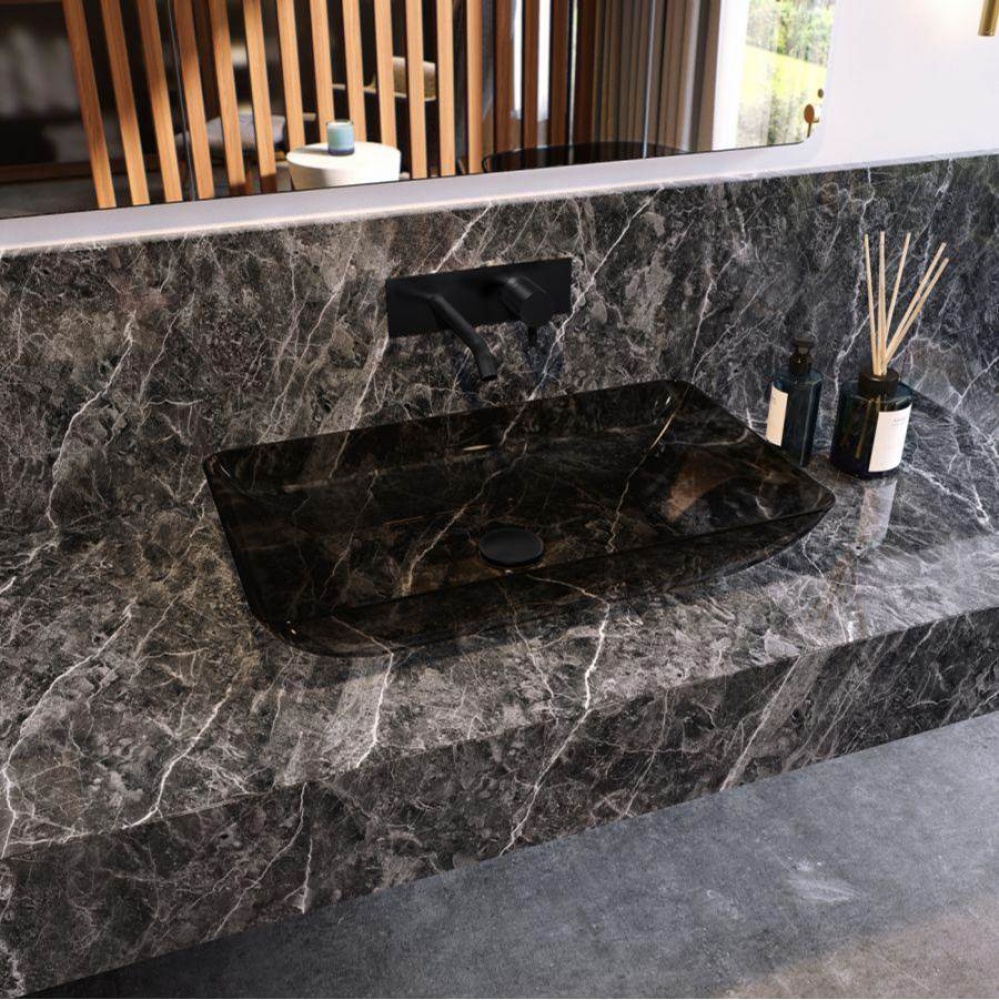Transparent vessel sink - Black