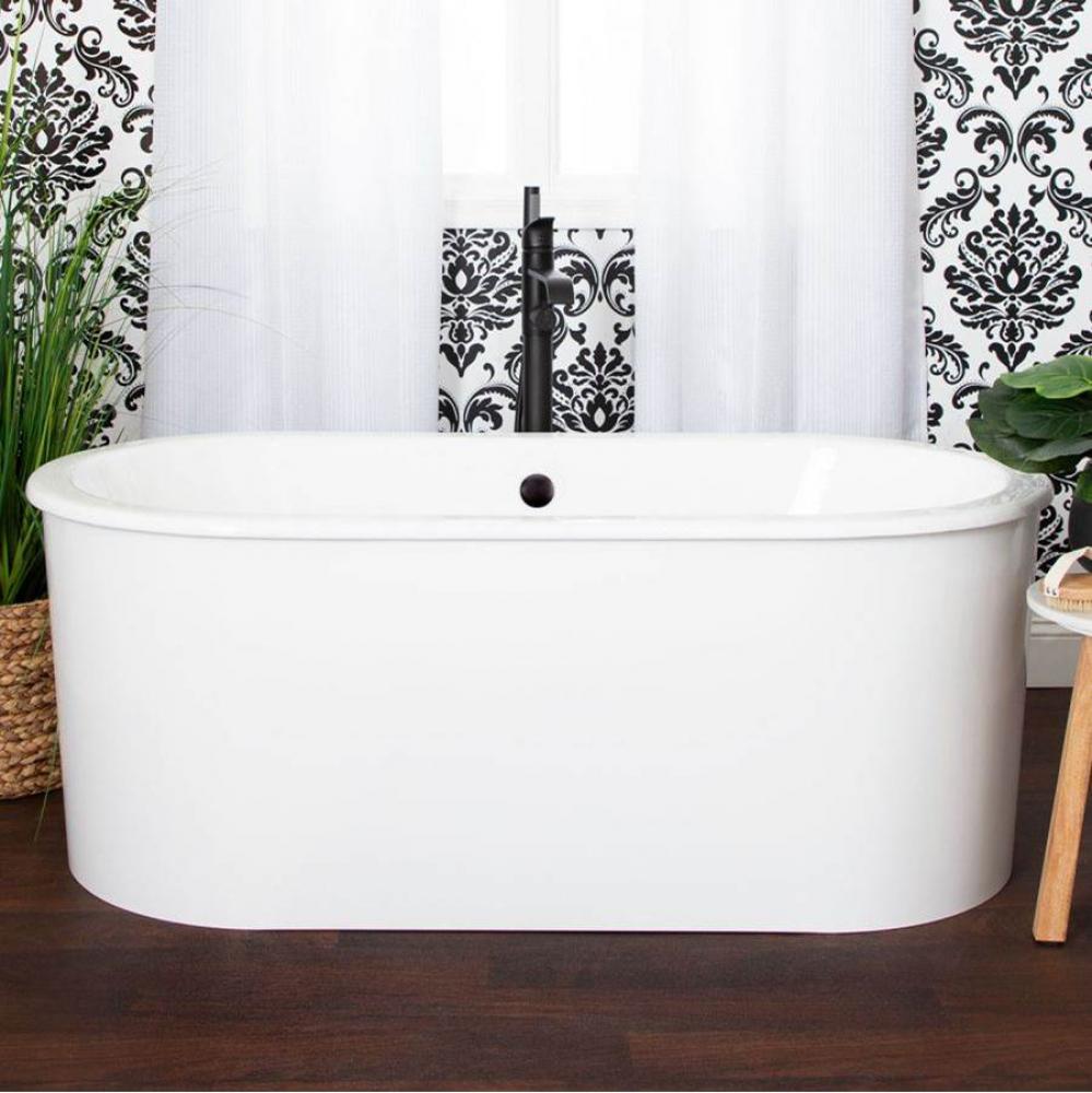 Fulhan Cast Iron Skirted Slipper Tub