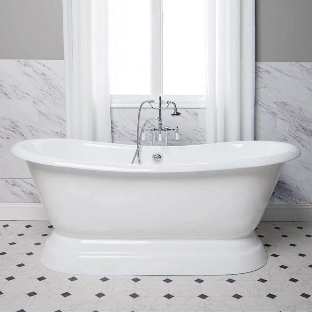 Sussex Cast Iron Double Slipper Pedestal Tub