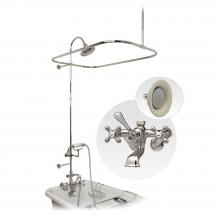 Maidstone 125-ETW1-MS1 - Tub Wall Mount Shower Kit with Classic Spout Faucet Wall Mount Shower Enclosure