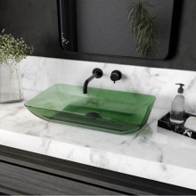 Maidstone SINK-TRANVS2-GRN - Transparent vessel sink - Green