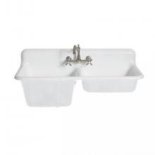Maidstone 138-C10-2 - 47 Inch High Back Cast Iron Sink