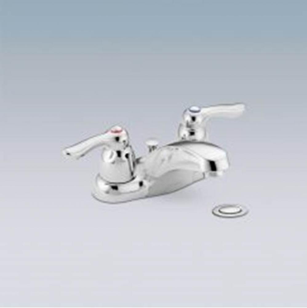 Chrome two-handle lavatory faucet