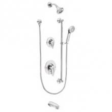 Moen Commercial T9343 - Chrome transfer Posi-Temp(R) all-metal trim kits
