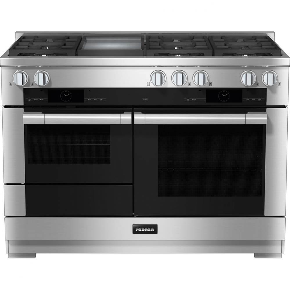 HR 1956-3 G DF GD - 48'' Duel Fuel Range 6 Burner/Griddle MTouch