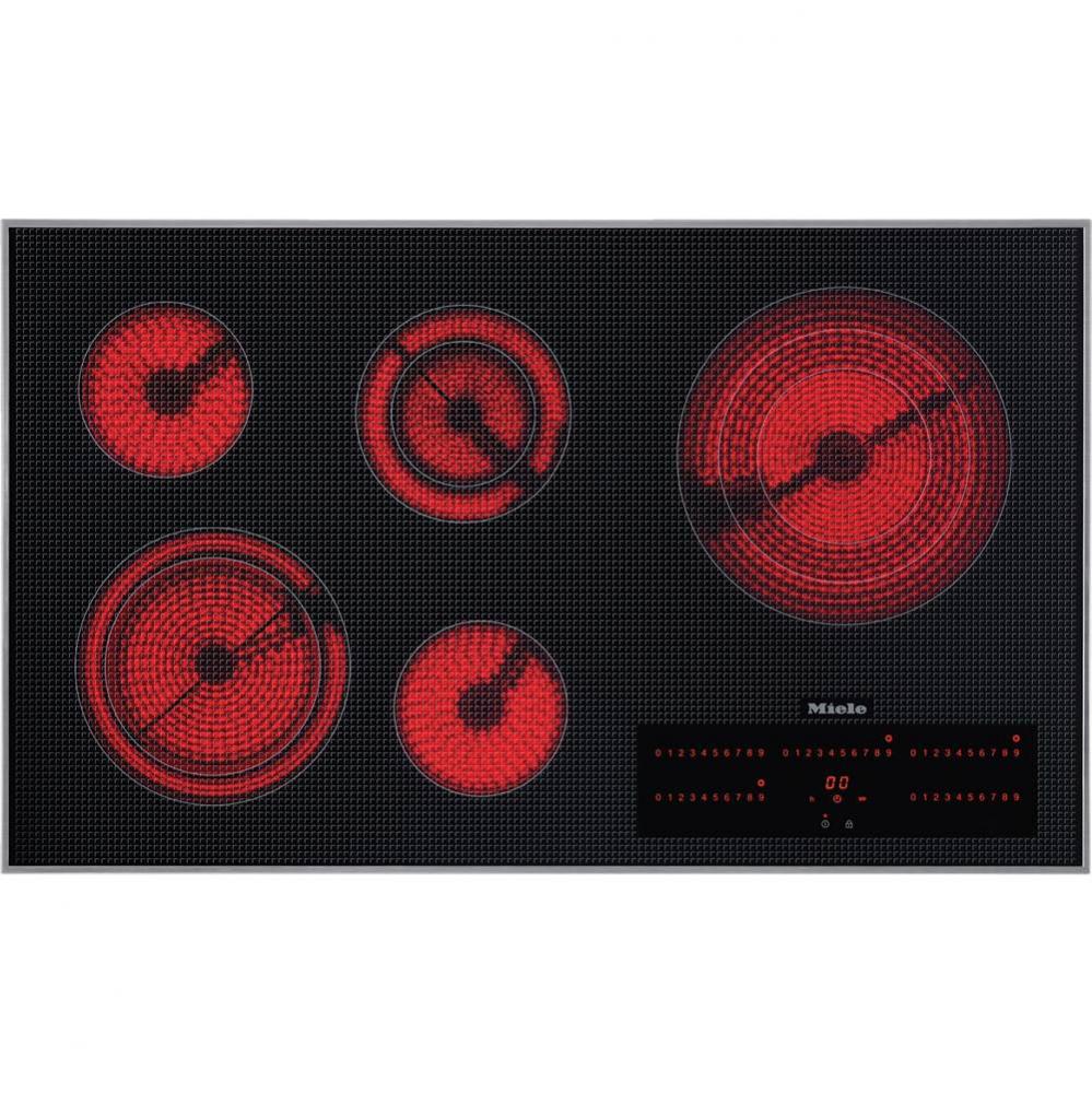 KM 5860 240V - 36'' Electric Cooktop 240 V Touch control