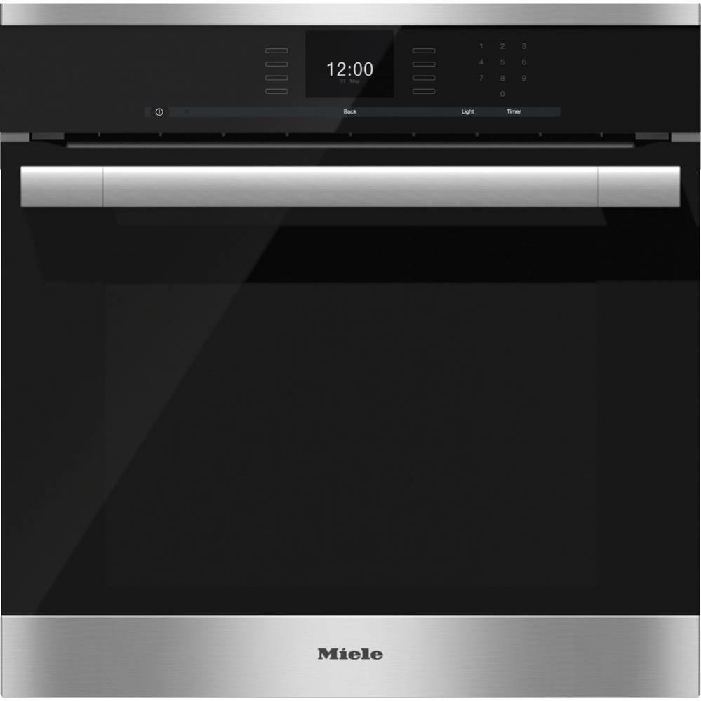 H 6560 B AM - 24'' ContourLine Single Oven Sensortronic (Clean Touch Steel)